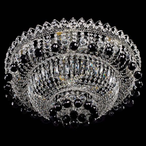 Люстра Хрустальный каскад №3 Шар черная в Химках Гусь Хрустальный