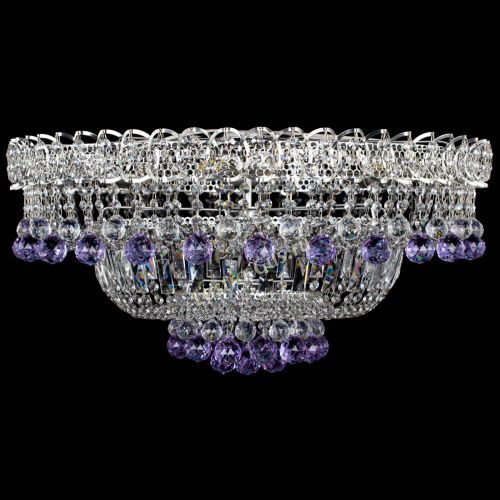 Люстра Хрустальный каскад №3 Шар фиолетовая в Химках Люстра Хрустальный каскад №3 Шар фиолетовая в Химках