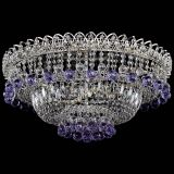 Люстра Хрустальный каскад №3 Шар фиолетовая в Химках Люстра Хрустальный каскад №3 Шар фиолетовая в Химках