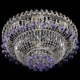 Люстра Хрустальный каскад №3 Шар фиолетовая в Химках Люстра Хрустальный каскад №3 Шар фиолетовая в Химках