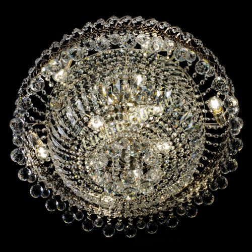 Люстра Хрустальный каскад №3 Шар 700 мм в Химках Гусь Хрустальный