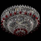 Люстра Хрустальный каскад №3 Шар красная в Химках