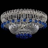 Люстра Хрустальный каскад №3 Шар синяя в Химках Люстра Хрустальный каскад №3 Шар синяя в Химках