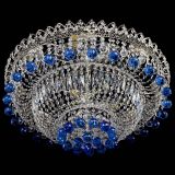 Люстра Хрустальный каскад №3 Шар синяя в Химках Люстра Хрустальный каскад №3 Шар синяя в Химках