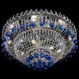 Люстра Хрустальный каскад №3 Шар синяя в Химках Люстра Хрустальный каскад №3 Шар синяя в Химках