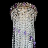 Люстра Хрустальный Каскад №5 фиолетовый в Химках