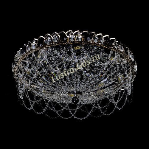 Люстра Каскад Ажур 700 мм черный в Химках Гусь Хрустальный