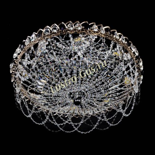 Люстра Каскад Ажур 700 мм черный в Химках Гусь Хрустальный