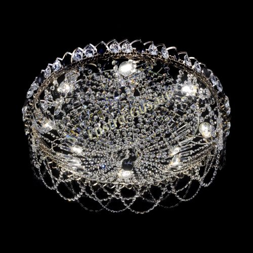 Люстра Каскад Ажур 700 мм черный в Химках Гусь Хрустальный