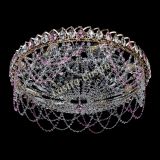 Люстра Каскад Ажур 700 мм розовый в Химках Люстра Каскад Ажур 700 мм розовый в Химках