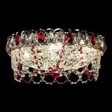 Люстра Хрустальный Каскад Ажур красный в Химках