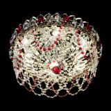 Люстра Хрустальный Каскад Ажур красный в Химках