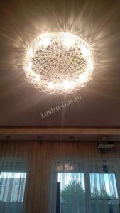 Люстра Хрустальный Каскад Ажур в Химках отзыв и фото покупателя