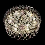 Люстра Хрустальный Каскад Ажур розовый в Химках