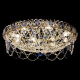 Люстра Каскад Ажур 700 мм синий в Химках