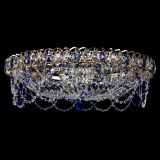 Люстра Каскад Ажур 700 мм синий в Химках