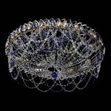 Люстра Каскад Ажур 700 мм синий в Химках