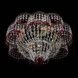 Люстра Камелия №1 красная, диаметр - 500 мм, Люстры Гусь Хрустальный