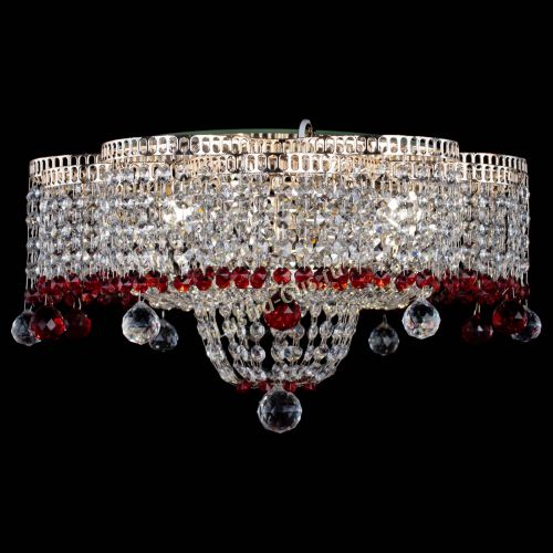 Люстра Камелия №4 красная в Химках Гусь Хрустальный