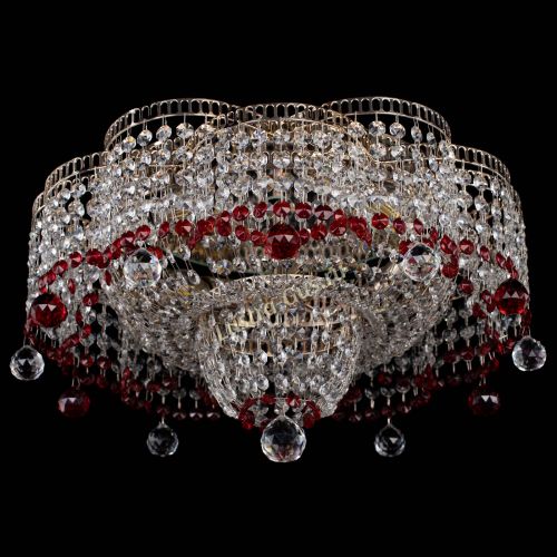 Люстра Камелия №4 красная в Химках Гусь Хрустальный