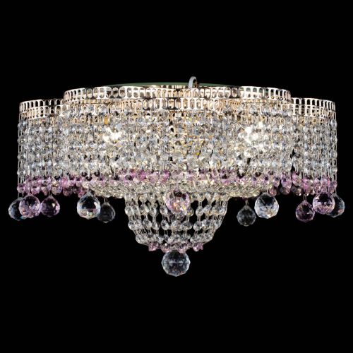 Люстра Камелия №4 розовая в Химках Гусь Хрустальный