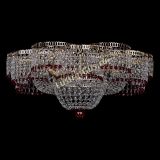 Люстра Камелия №1 красная, диаметр - 600 мм, Люстры Гусь Хрустальный