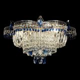 Люстра Камея №1 - 3 лампы синяя в Химках