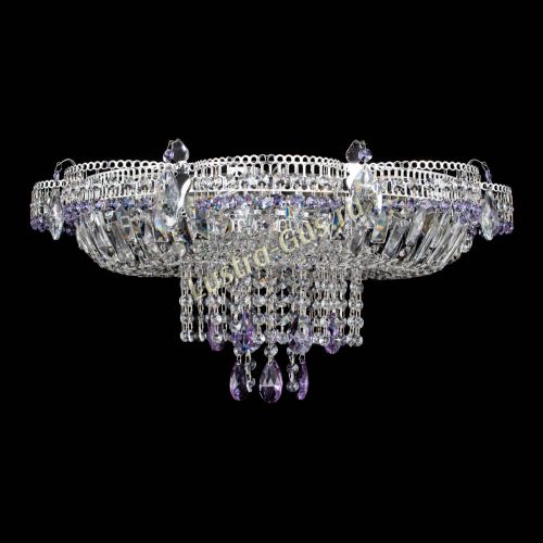 Люстра Камея №1 фиолетовая в Химках Гусь Хрустальный