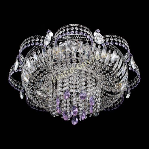 Люстра Камея №1 фиолетовая в Химках Гусь Хрустальный