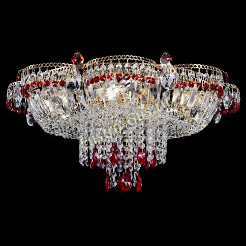 Люстра Камея №1 красная в Химках Гусь Хрустальный