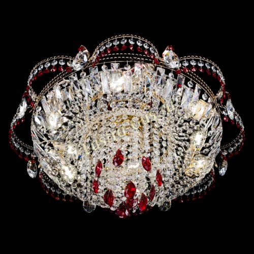 Люстра Камея №1 красная в Химках Гусь Хрустальный