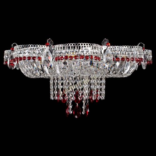 Люстра Камея №1 красная в Химках Гусь Хрустальный
