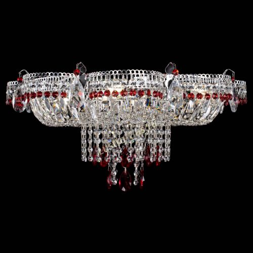 Люстра Камея №1 красная в Химках Гусь Хрустальный