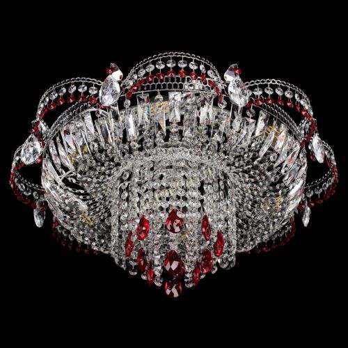 Люстра Камея №1 красная в Химках Гусь Хрустальный