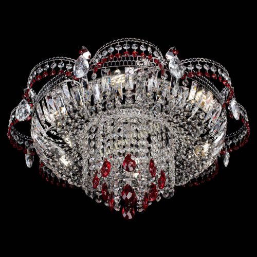 Люстра Камея №1 красная в Химках Гусь Хрустальный