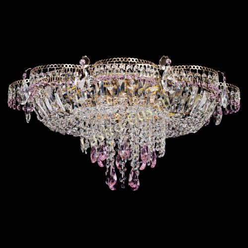 Люстра Камея №1 розовая в Химках Гусь Хрустальный