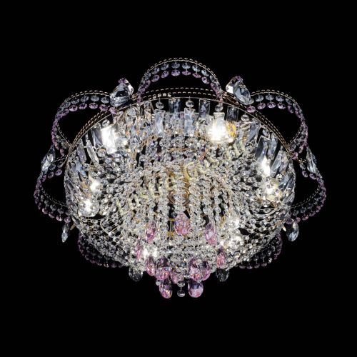 Люстра Камея №1 розовая в Химках Гусь Хрустальный