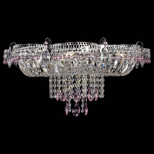 Люстра Камея №1 розовая в Химках Гусь Хрустальный