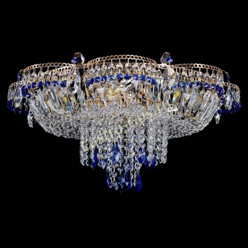 Люстра Камея №1 синяя в Химках Гусь Хрустальный