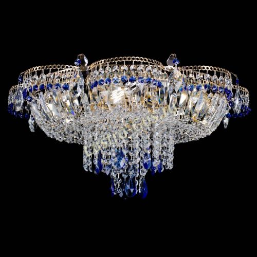 Люстра Камея №1 синяя в Химках Гусь Хрустальный