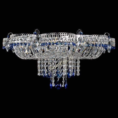 Люстра Камея №1 синяя в Химках Гусь Хрустальный