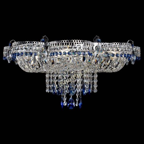 Люстра Камея №1 синяя в Химках Гусь Хрустальный