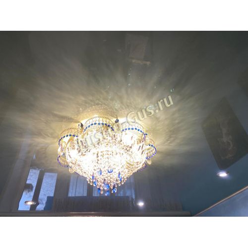 Люстра Камея №1 синяя в Химках Гусь Хрустальный