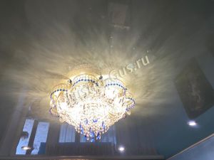 Люстра Камея №1 синяя в Химках отзыв и фото покупателя