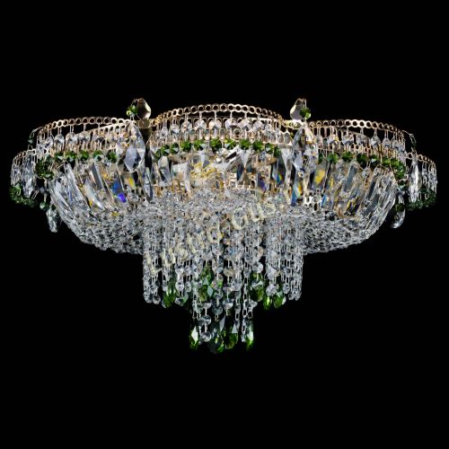 Люстра Камея №1 зеленая в Химках Гусь Хрустальный