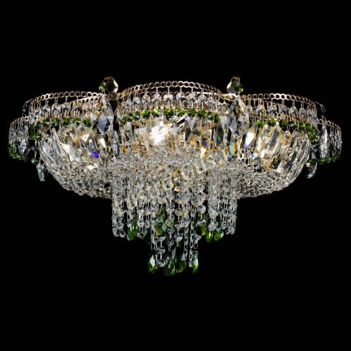 Люстра Камея №1 зеленая в Химках Гусь Хрустальный