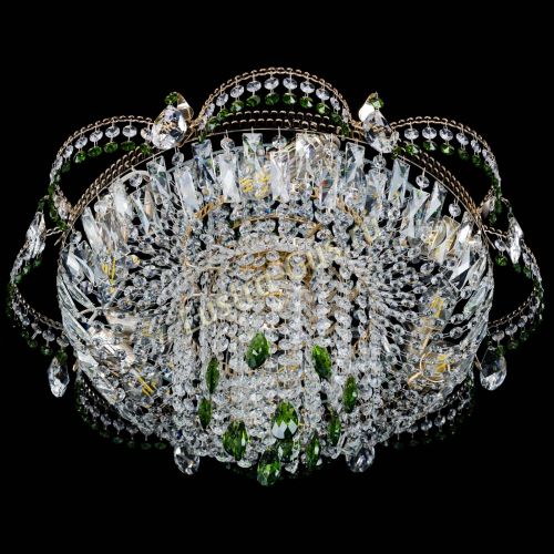 Люстра Камея №1 зеленая в Химках Гусь Хрустальный