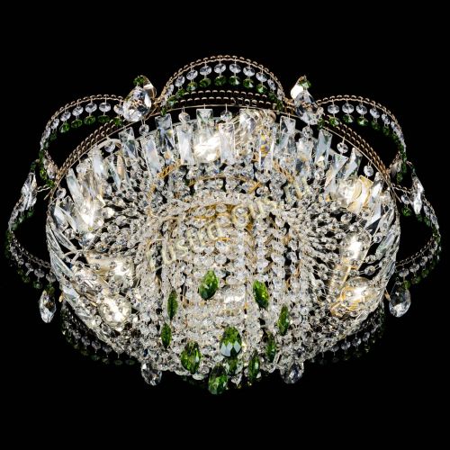 Люстра Камея №1 зеленая в Химках Гусь Хрустальный