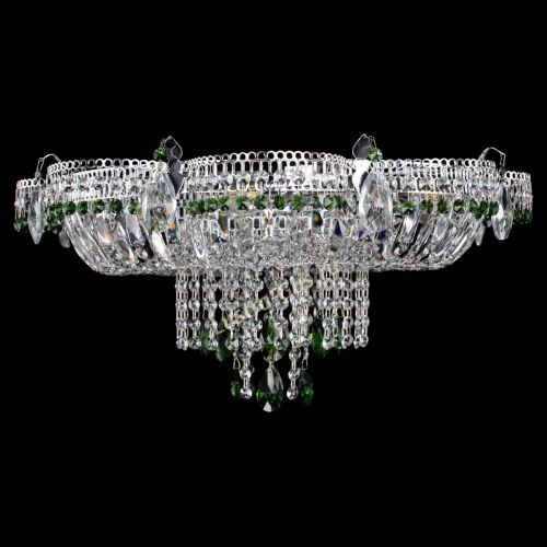 Люстра Камея №1 зеленая в Химках Гусь Хрустальный