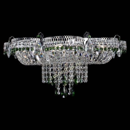Люстра Камея №1 зеленая в Химках Гусь Хрустальный